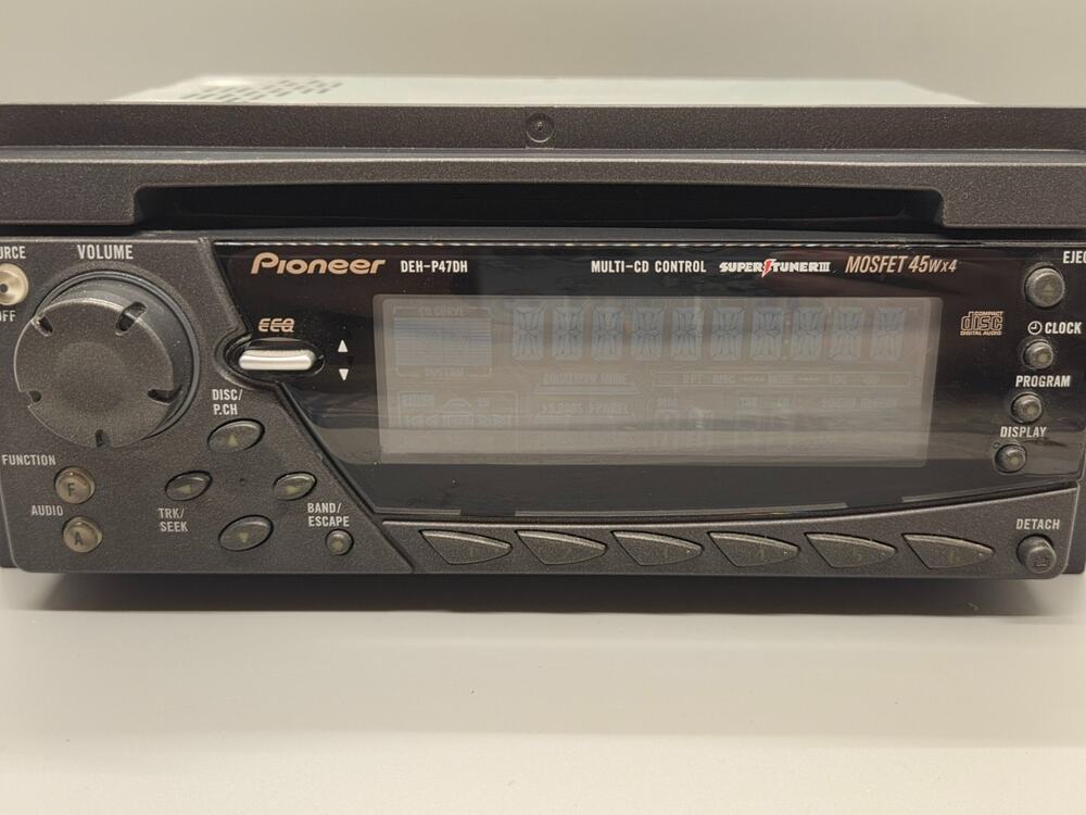 Pioneer DEH-P47DH CD Player RARE Detachable In Dash Receiver